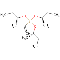 2d structure of tris[(2R)-butan-2-yloxy](ethenyl)silane