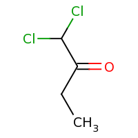 2d structure of 1,1-dichlorobutan-2-one