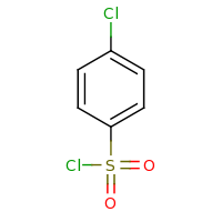 2d structure of 4-chlorobenzene-1-sulfonyl chloride
