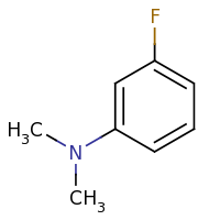 2d structure of 3-fluoro-N,N-dimethylaniline