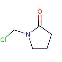 2d structure of 1-(chloromethyl)pyrrolidin-2-one