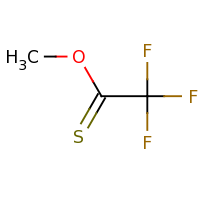2d structure of methyl 2,2,2-trifluoroethanethioate