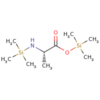 2d structure of trimethylsilyl (2S)-2-[(trimethylsilyl)amino]propanoate