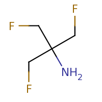 2d structure of 1,3-difluoro-2-(fluoromethyl)propan-2-amine