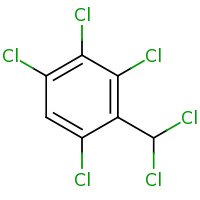 2d structure of 1,2,3,5-tetrachloro-4-(dichloromethyl)benzene