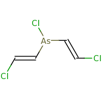 2d structure of chlorobis[(E)-2-chloroethenyl]arsane