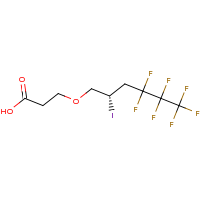 2d structure of 3-{[(2S)-4,4,5,5,6,6,6-heptafluoro-2-iodohexyl]oxy}propanoic acid