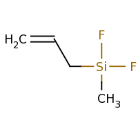 2d structure of difluoro(methyl)prop-2-en-1-ylsilane