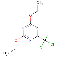 2d structure of 2,4-diethoxy-6-(trichloromethyl)-1,3,5-triazine