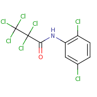 2d structure of 2,2,3,3,3-pentachloro-N-(2,5-dichlorophenyl)propanamide