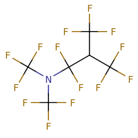 2d structure of [1,1,3,3,3-pentafluoro-2-(trifluoromethyl)propyl]bis(trifluoromethyl)amine