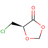 2d structure of (5R)-5-(chloromethyl)-1,3-dioxolan-4-one