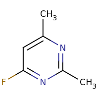 2d structure of 4-fluoro-2,6-dimethylpyrimidine
