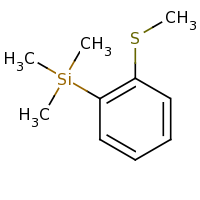2d structure of trimethyl[2-(methylsulfanyl)phenyl]silane