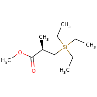 2d structure of methyl (2R)-2-methyl-3-(triethylsilyl)propanoate