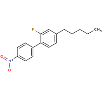 2d structure of 2-fluoro-1-(4-nitrophenyl)-4-pentylbenzene