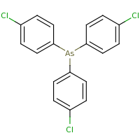 2d structure of tris(4-chlorophenyl)arsane