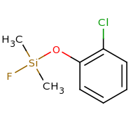 2d structure of 2-chlorophenoxy(fluoro)dimethylsilane