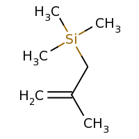 2d structure of trimethyl(2-methylprop-2-en-1-yl)silane