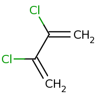 2d structure of 2,3-dichlorobuta-1,3-diene