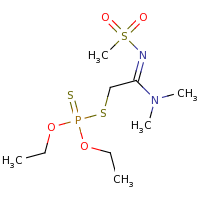 2d structure of diethyl ({[(E)-N'-methanesulfonyl-N,N-dimethylcarbamimidoyl]methyl}sulfanyl)(sulfanylidene)phosphonite