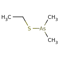 2d structure of (ethylsulfanyl)dimethylarsane