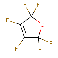 2d structure of 2,2,3,4,5,5-hexafluoro-2,5-dihydrofuran