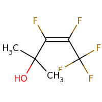 2d structure of (3Z)-3,4,5,5,5-pentafluoro-2-methylpent-3-en-2-ol