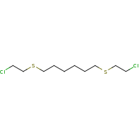 2d structure of 1,6-bis[(2-chloroethyl)sulfanyl]hexane