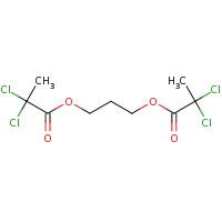 2d structure of 3-[(2,2-dichloropropanoyl)oxy]propyl 2,2-dichloropropanoate