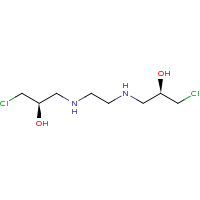 2d structure of (2R)-1-chloro-3-[(2-{[(2R)-3-chloro-2-hydroxypropyl]amino}ethyl)amino]propan-2-ol