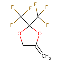 2d structure of 4-methylidene-2,2-bis(trifluoromethyl)-1,3-dioxolane
