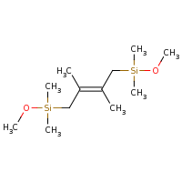2d structure of (5E)-3,3,5,6,8,8-hexamethyl-2,9-dioxa-3,8-disiladec-5-ene