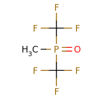 2d structure of trifluoro[methyl(trifluoromethyl)phosphoryl]methane