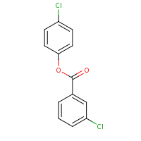 2d structure of 4-chlorophenyl 3-chlorobenzoate