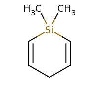 2d structure of 1,1-dimethyl-1,4-dihydrosiline