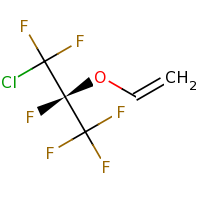 2d structure of (2S)-1-chloro-2-(ethenyloxy)-1,1,2,3,3,3-hexafluoropropane