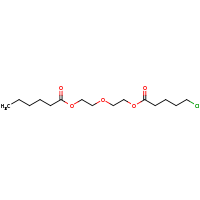 2d structure of 2-{2-[(5-chloropentanoyl)oxy]ethoxy}ethyl hexanoate