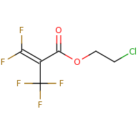 2d structure of 2-chloroethyl 3,3-difluoro-2-(trifluoromethyl)prop-2-enoate