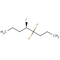 2d structure of (5R)-4,4,5-trifluorooctane