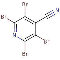 2d structure of 2,3,5,6-tetrabromopyridine-4-carbonitrile