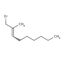 2d structure of 1-bromo-2-methylnon-2-ene