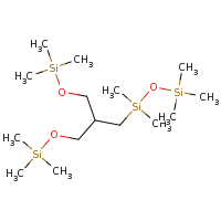 2d structure of 2,2,4,4,9,9-hexamethyl-6-{[(trimethylsilyl)oxy]methyl}-3,8-dioxa-2,4,9-trisiladecane