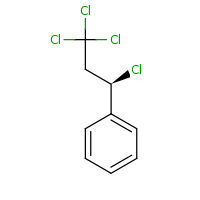 2d structure of [(1R)-1,3,3,3-tetrachloropropyl]benzene