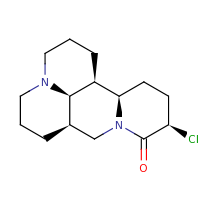 2d structure of (1S,2R,5R,9R,17R)-5-chloro-7,13-diazatetracyclo[7.7.1.0^{2,7}.0^{13,17}]heptadecan-6-one