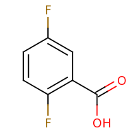 2d structure of 2,5-difluorobenzoic acid