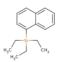 2d structure of triethyl(naphthalen-1-yl)silane