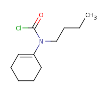 2d structure of N-butyl-N-(cyclohex-1-en-1-yl)carbamoyl chloride