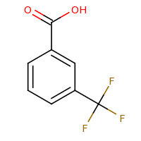 2d structure of 3-(trifluoromethyl)benzoic acid