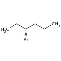 2d structure of (3R)-3-bromohexane